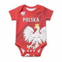Custom Poland Football Baby Onesie Go Bialo-Czerwoni Champions Red