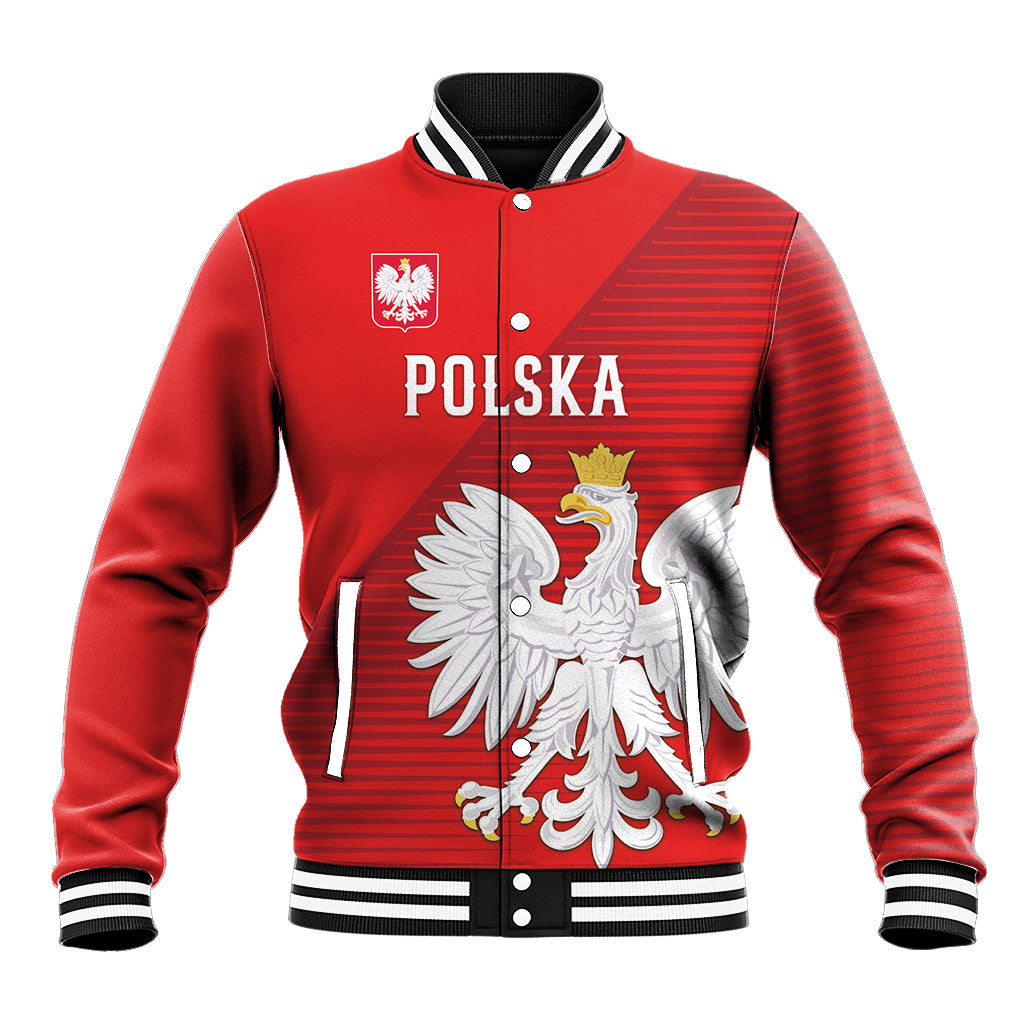 Custom Poland Football Baseball Jacket Go Bialo-Czerwoni Champions Red