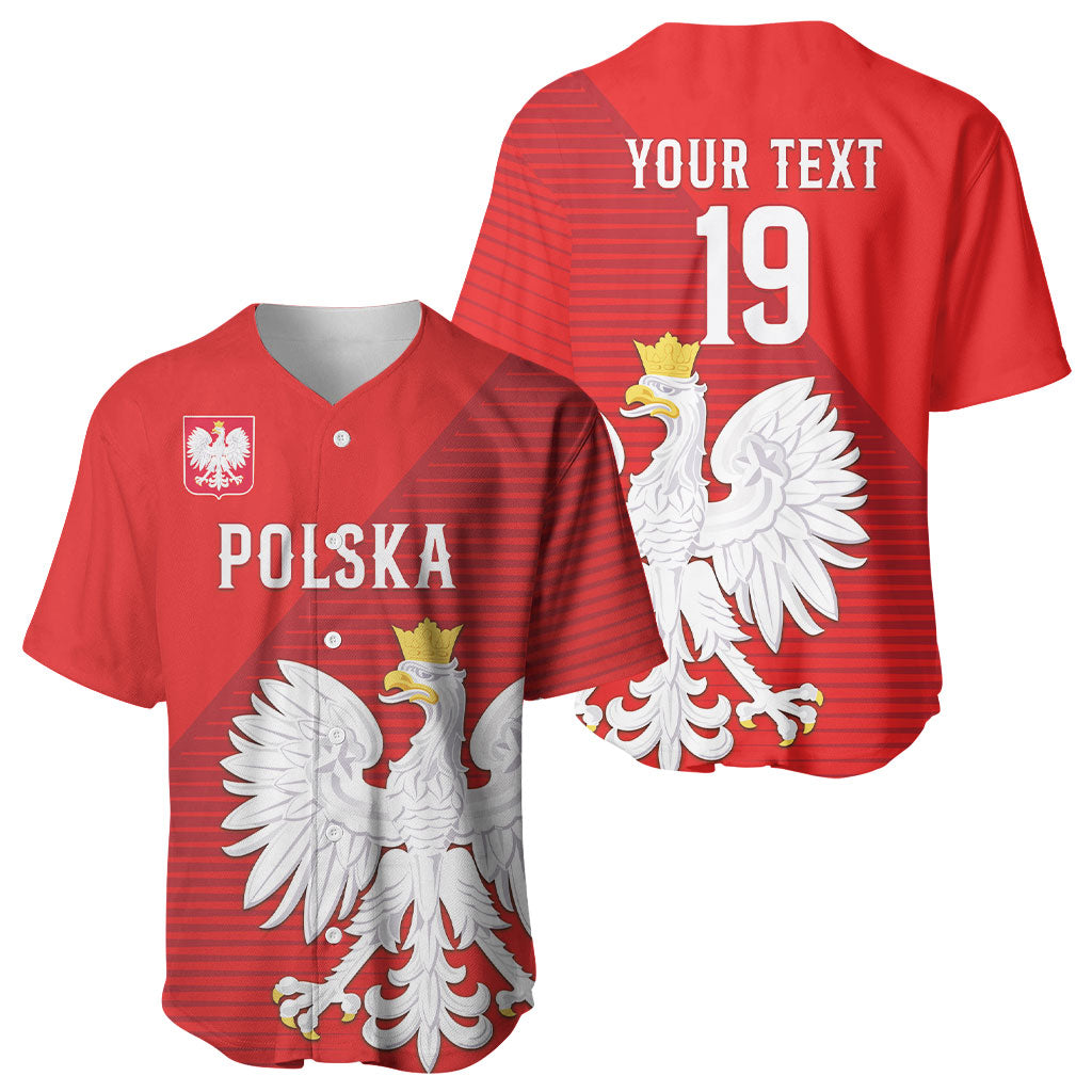 Custom Poland Football Baseball Jersey Go Bialo-Czerwoni Champions Red