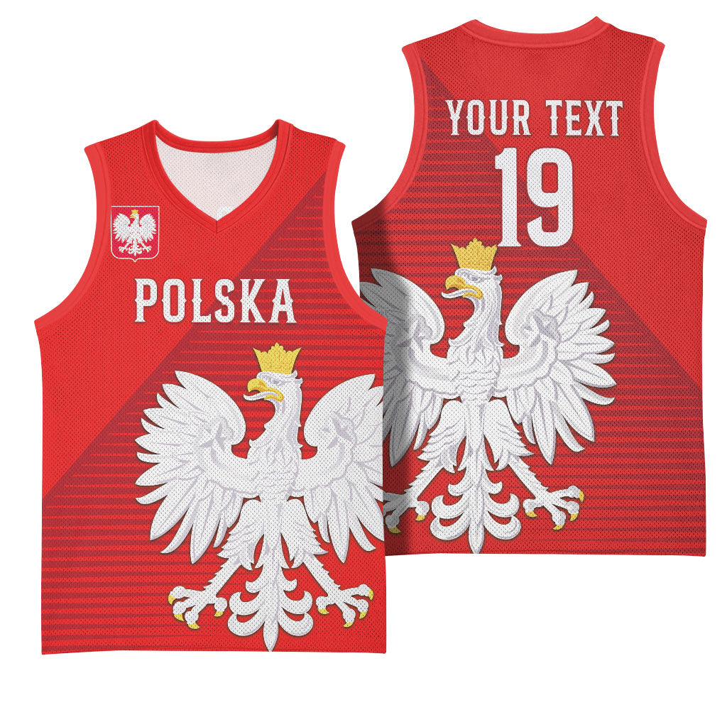 Custom Poland Football Basketball Jersey Go Bialo-Czerwoni Champions Red