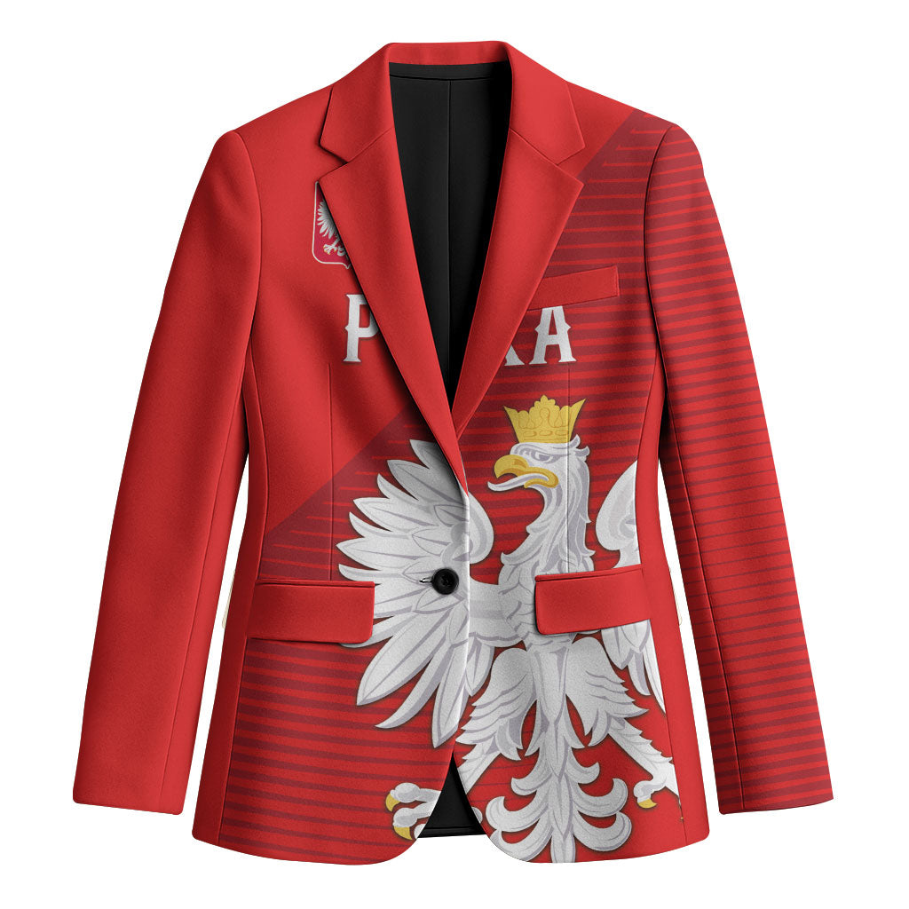 Custom Poland Football Blazer Go Bialo-Czerwoni Champions Red