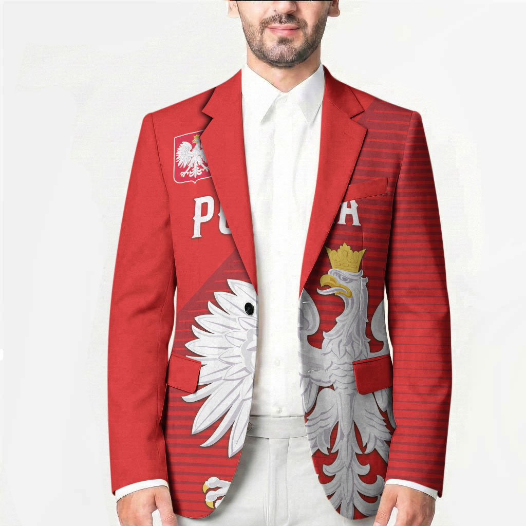 Custom Poland Football Blazer Go Bialo-Czerwoni Champions Red