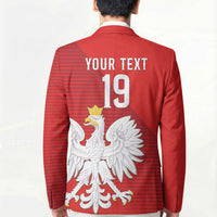Custom Poland Football Blazer Go Bialo-Czerwoni Champions Red