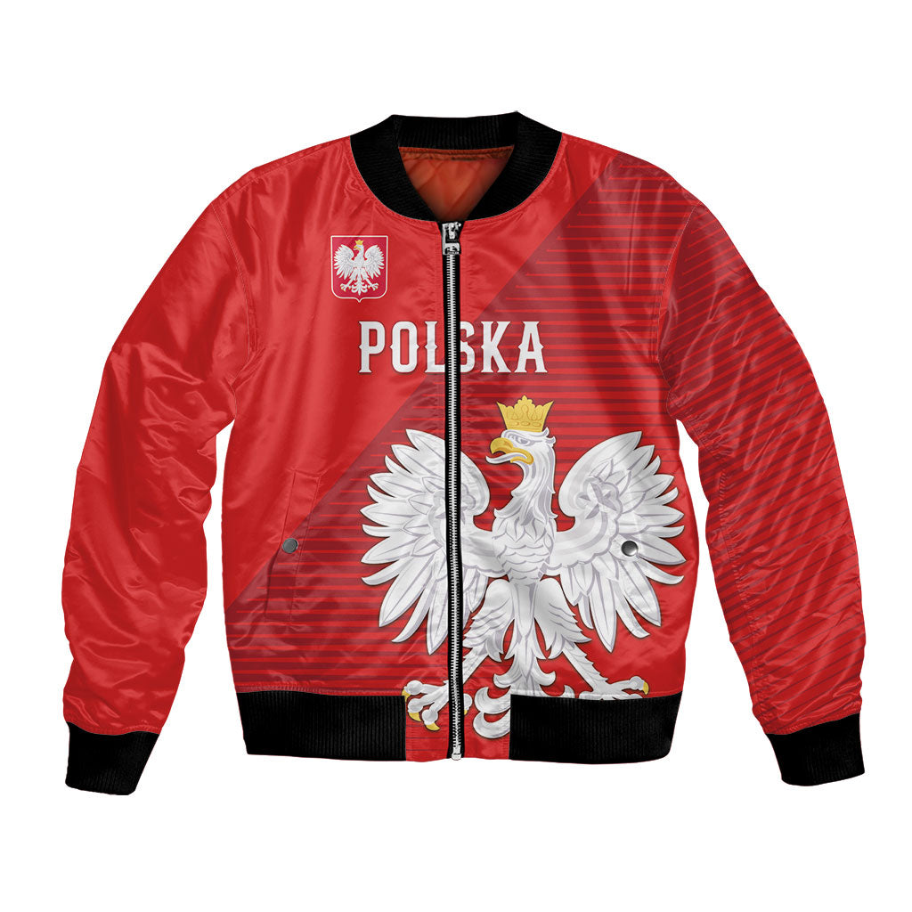 Custom Poland Football Bomber Jacket Go Bialo-Czerwoni Champions Red