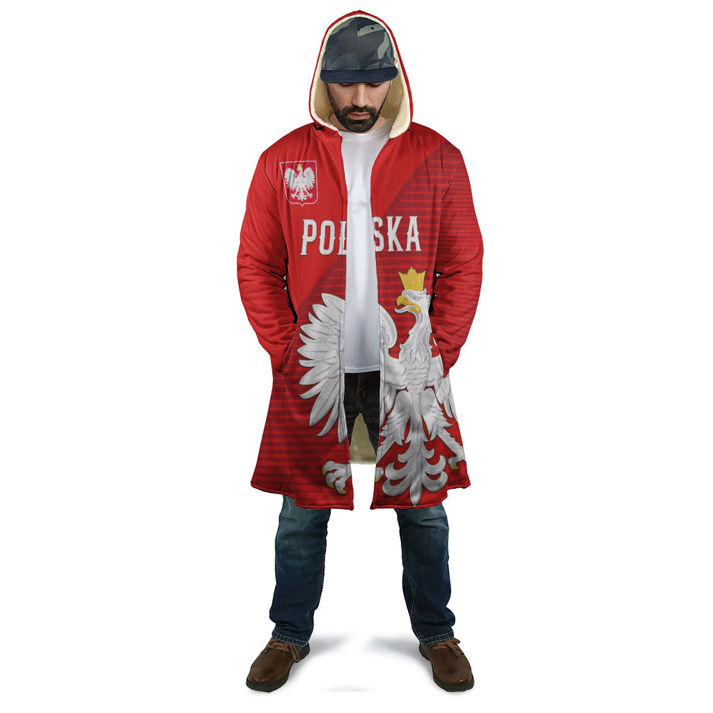 Custom Poland Football Cloak Go Bialo-Czerwoni Champions Red