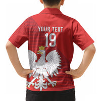 Custom Poland Football Hawaiian Shirt Go Bialo-Czerwoni Champions Red