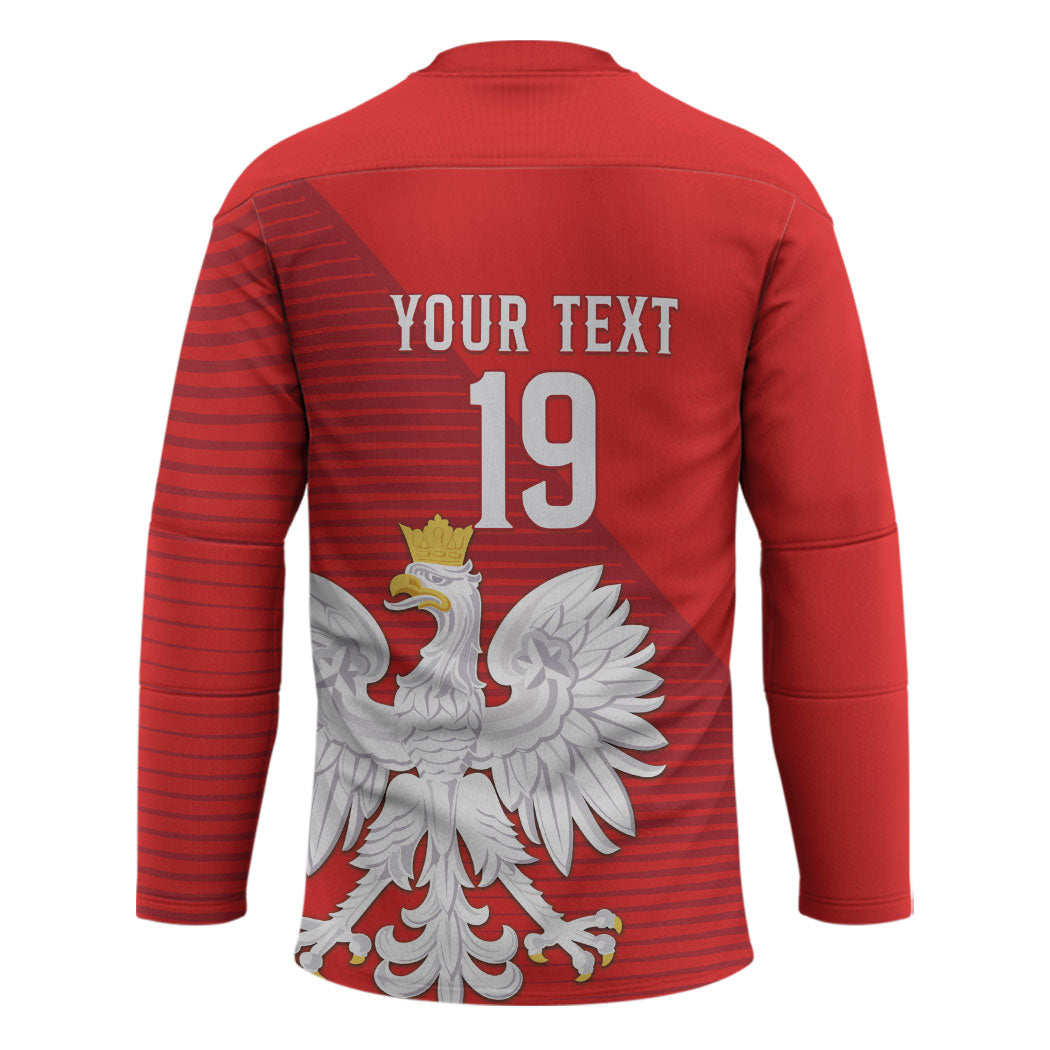 Custom Poland Football Hockey Jersey Go Bialo-Czerwoni Champions Red