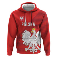 Custom Poland Football Hoodie Go Bialo-Czerwoni Champions Red