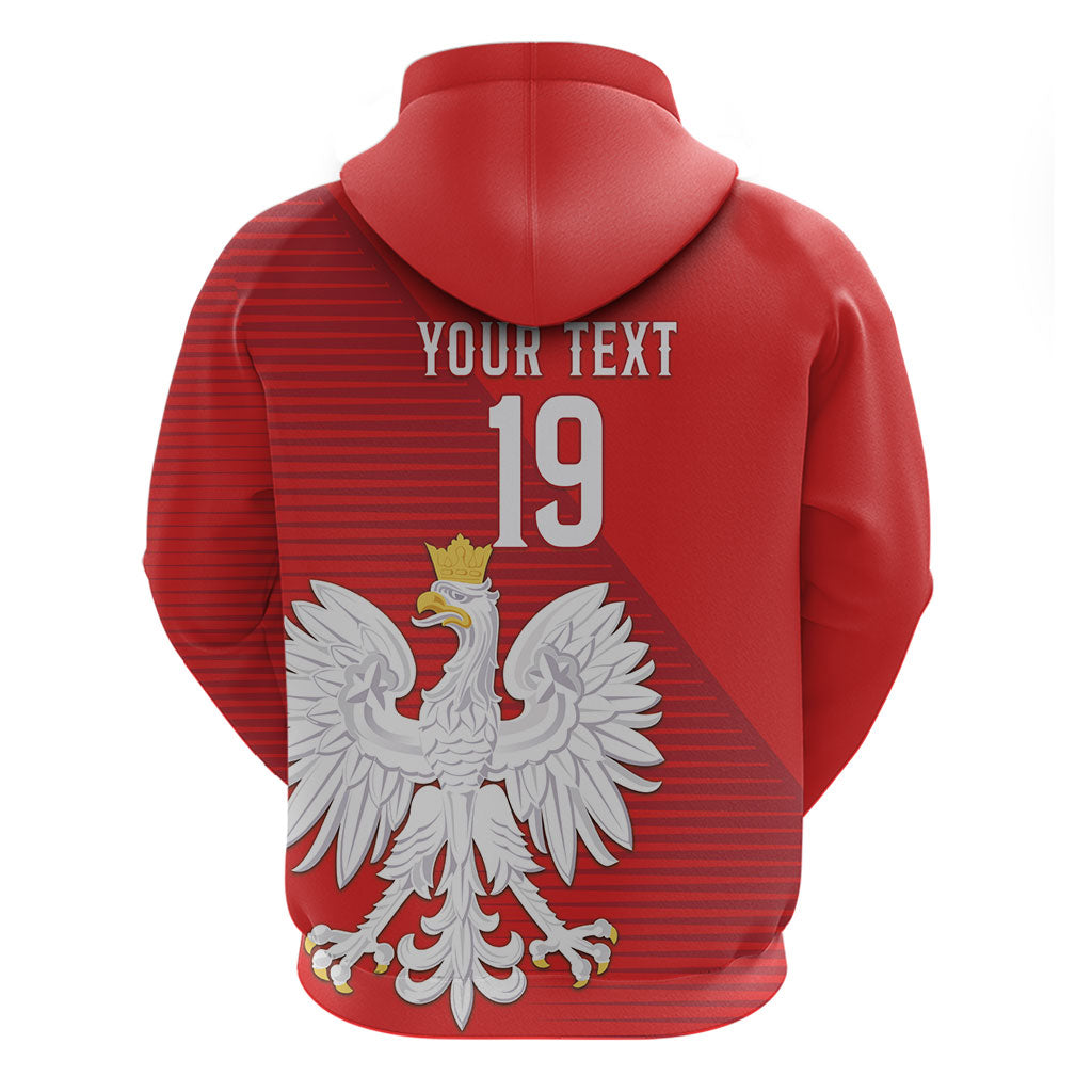 Custom Poland Football Hoodie Go Bialo-Czerwoni Champions Red