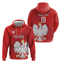 Custom Poland Football Hoodie Go Bialo-Czerwoni Champions Red
