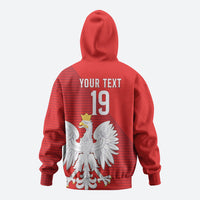 Custom Poland Football Hoodie Go Bialo-Czerwoni Champions Red