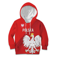 Custom Poland Football Kid Hoodie Go Bialo-Czerwoni Champions Red
