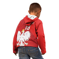 Custom Poland Football Kid Hoodie Go Bialo-Czerwoni Champions Red
