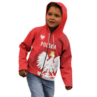 Custom Poland Football Kid Hoodie Go Bialo-Czerwoni Champions Red