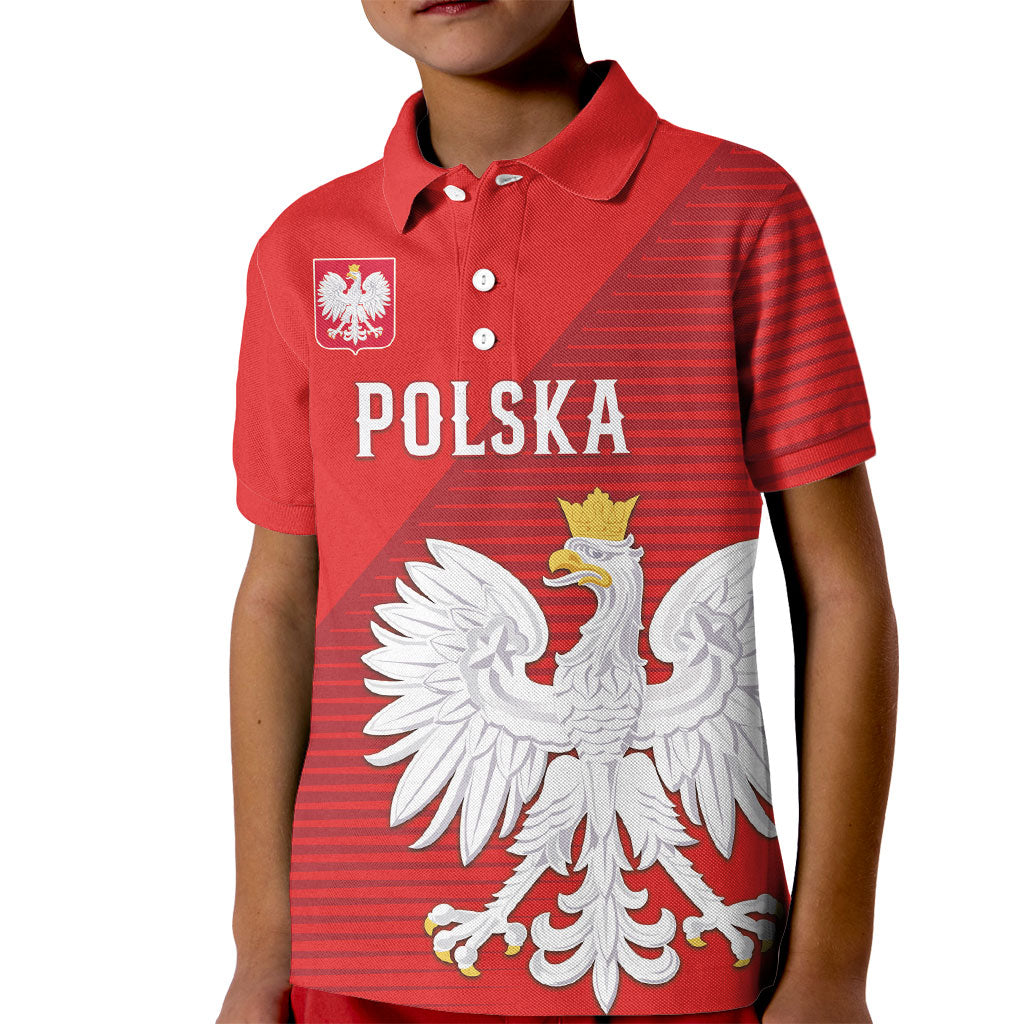 Custom Poland Football Kid Polo Shirt Go Bialo-Czerwoni Champions Red