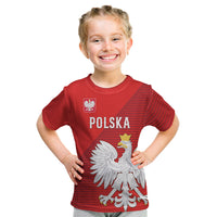 Custom Poland Football Kid T Shirt Go Bialo-Czerwoni Champions Red