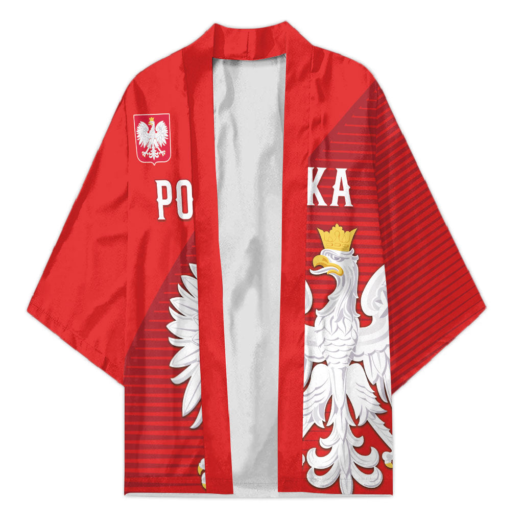 Custom Poland Football Kimono Go Bialo-Czerwoni Champions Red