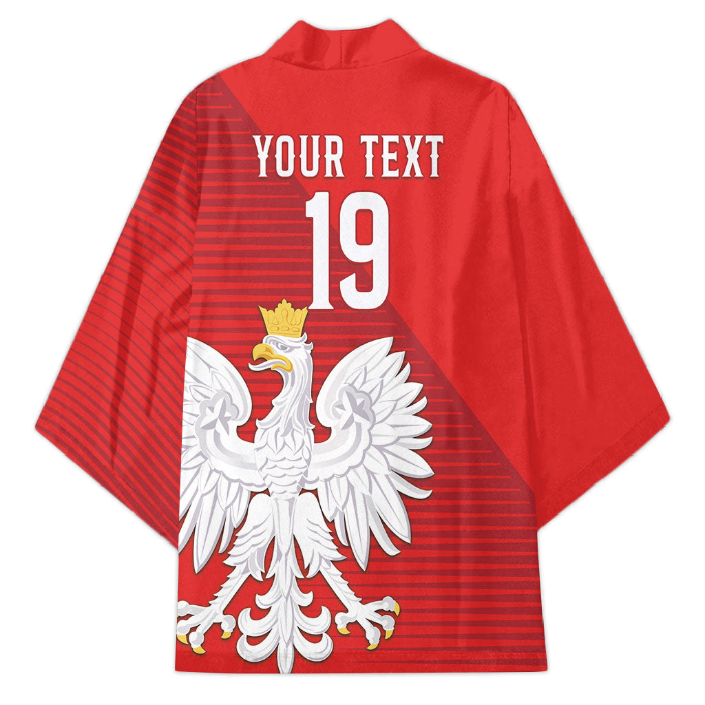 Custom Poland Football Kimono Go Bialo-Czerwoni Champions Red