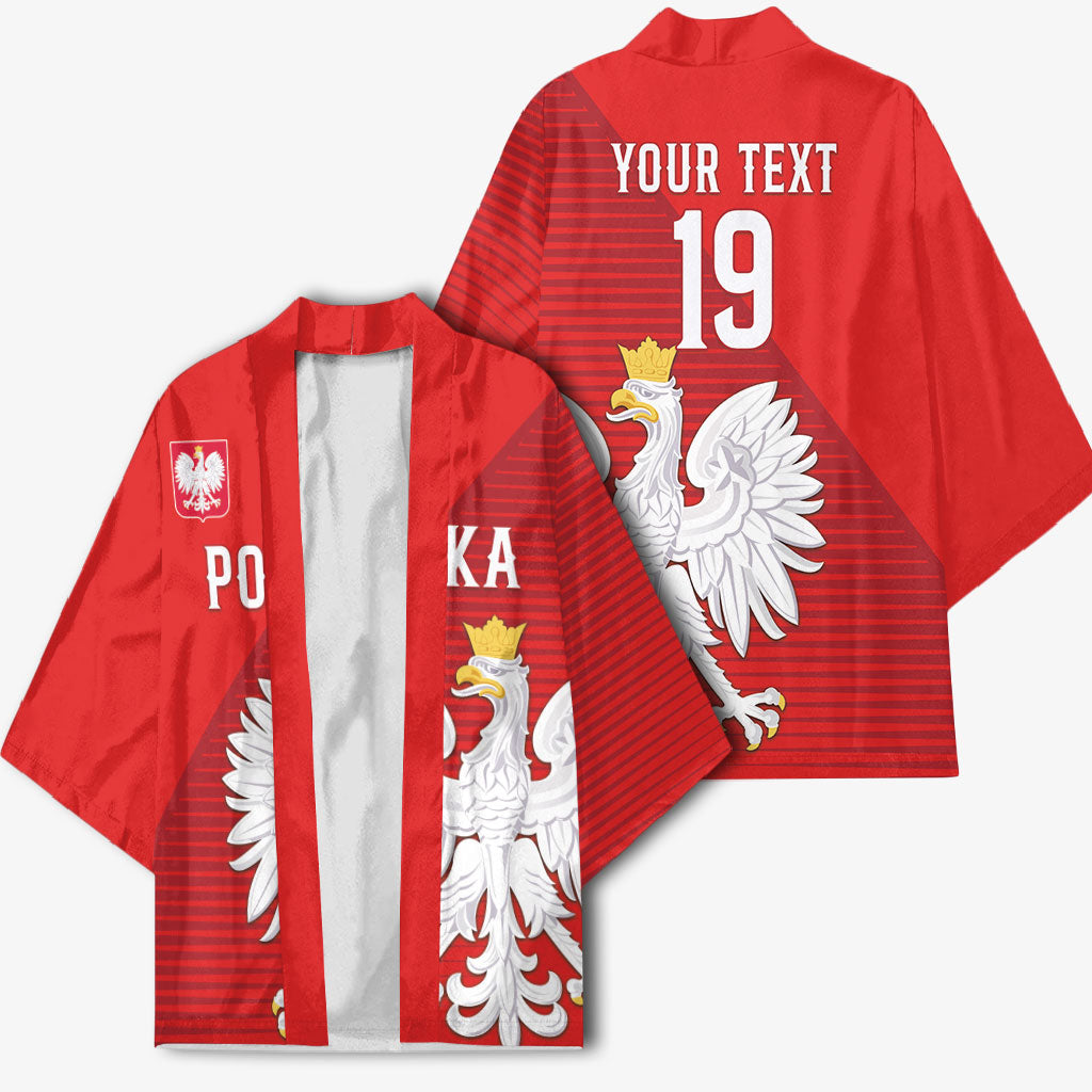 Custom Poland Football Kimono Go Bialo-Czerwoni Champions Red