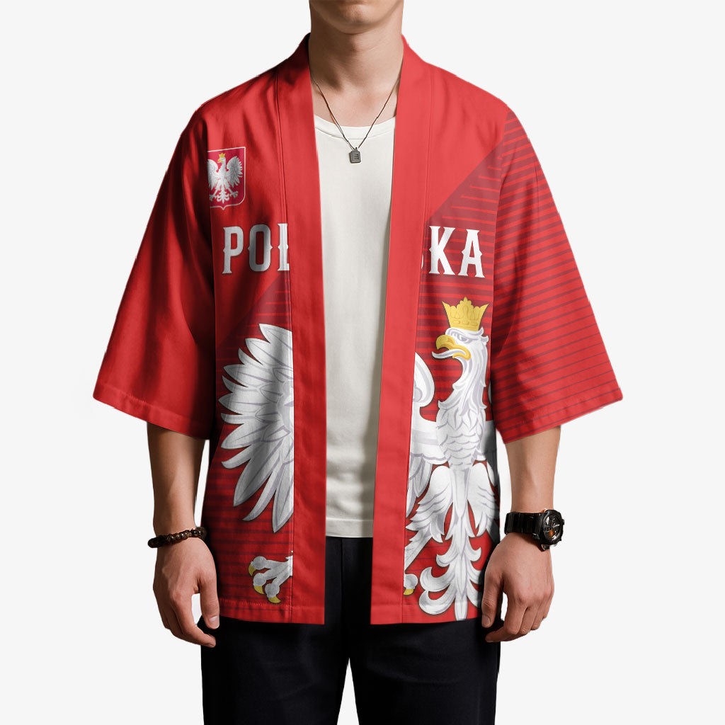 Custom Poland Football Kimono Go Bialo-Czerwoni Champions Red