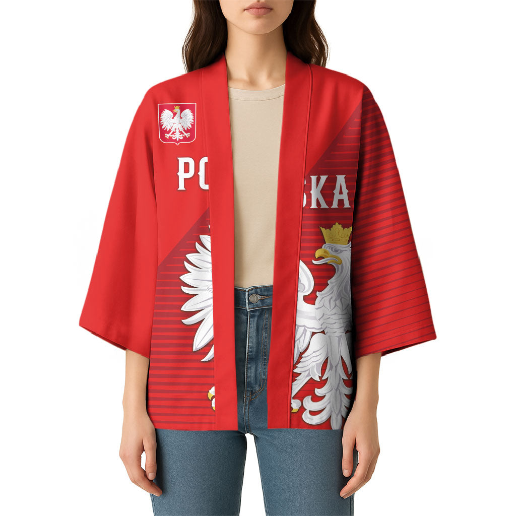 Custom Poland Football Kimono Go Bialo-Czerwoni Champions Red