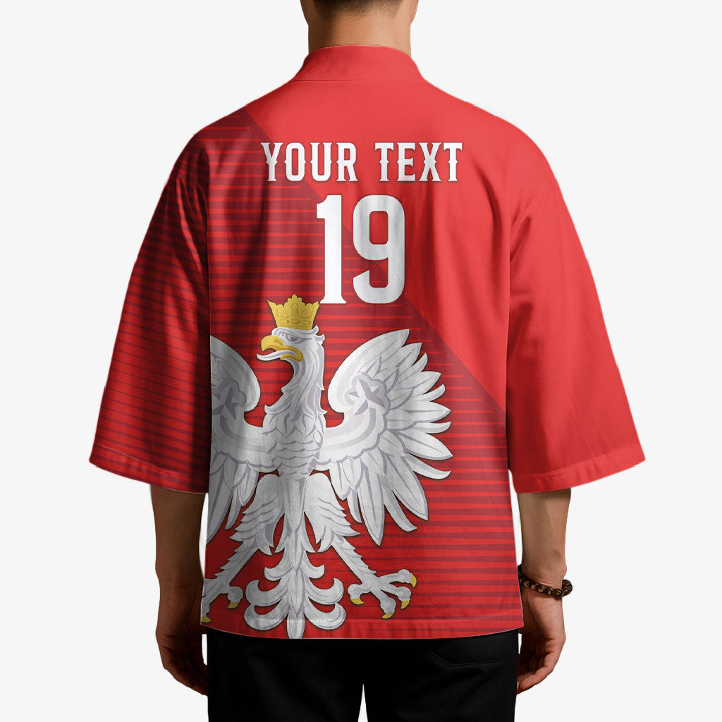 Custom Poland Football Kimono Go Bialo-Czerwoni Champions Red