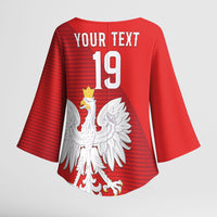 Custom Poland Football Kimono Sleeve Blouse Go Bialo-Czerwoni Champions Red