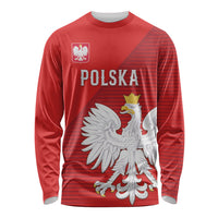 Custom Poland Football Long Sleeve Shirt Go Bialo-Czerwoni Champions Red