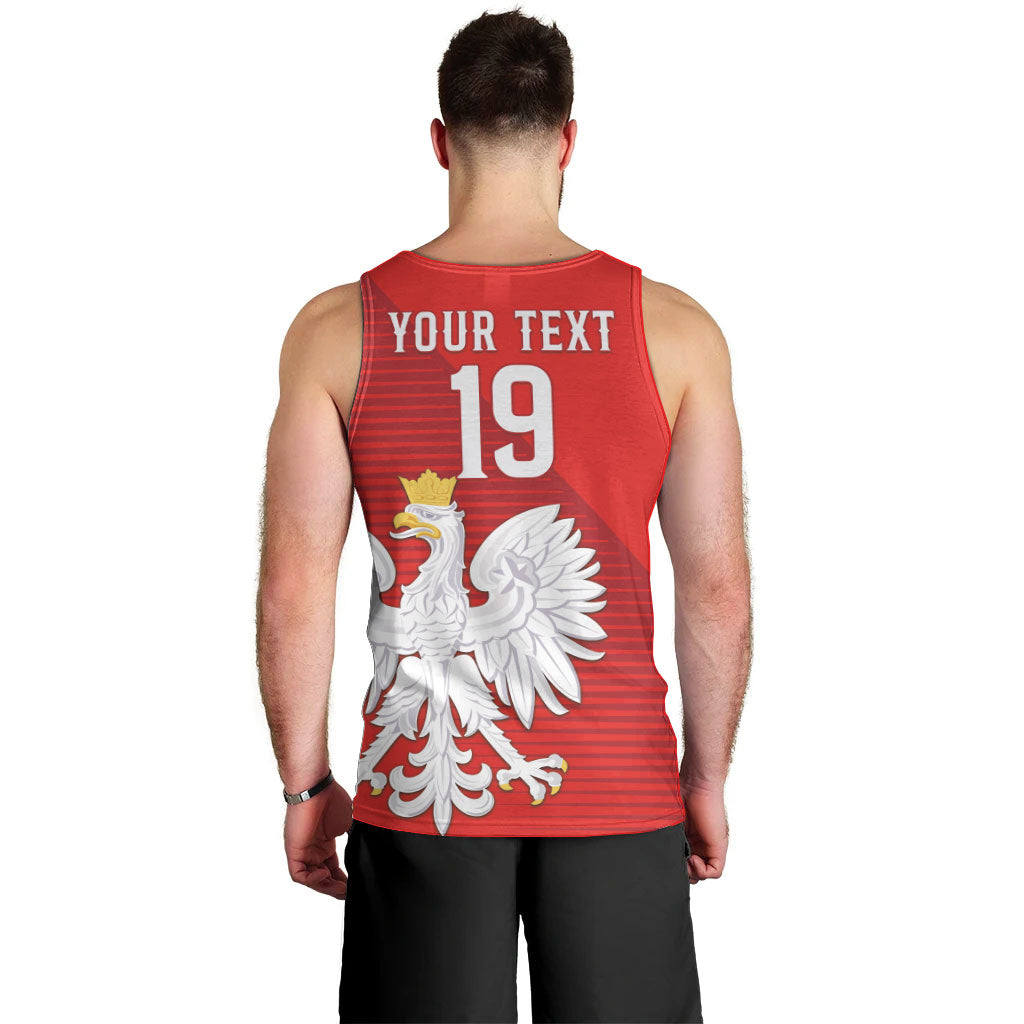 Custom Poland Football Men Tank Top Go Bialo-Czerwoni Champions Red