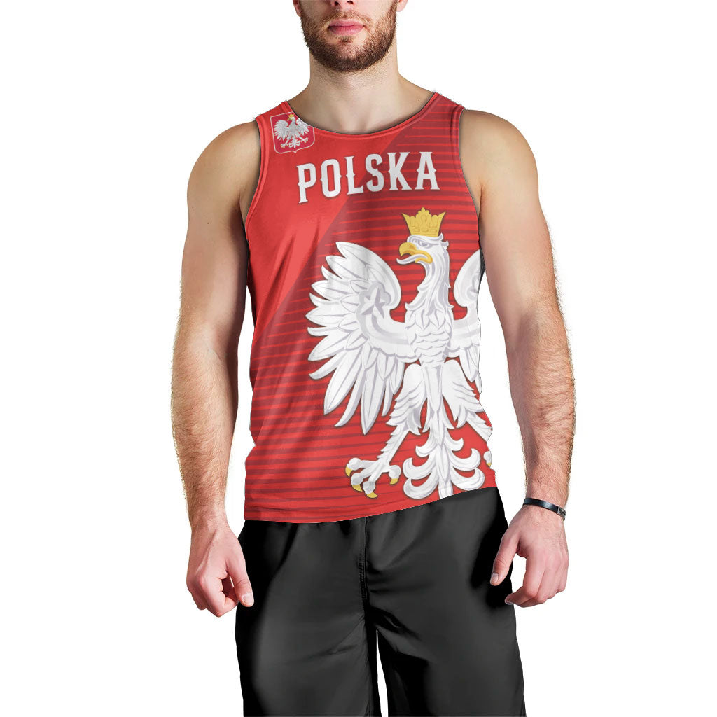Custom Poland Football Men Tank Top Go Bialo-Czerwoni Champions Red