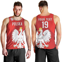 Custom Poland Football Men Tank Top Go Bialo-Czerwoni Champions Red