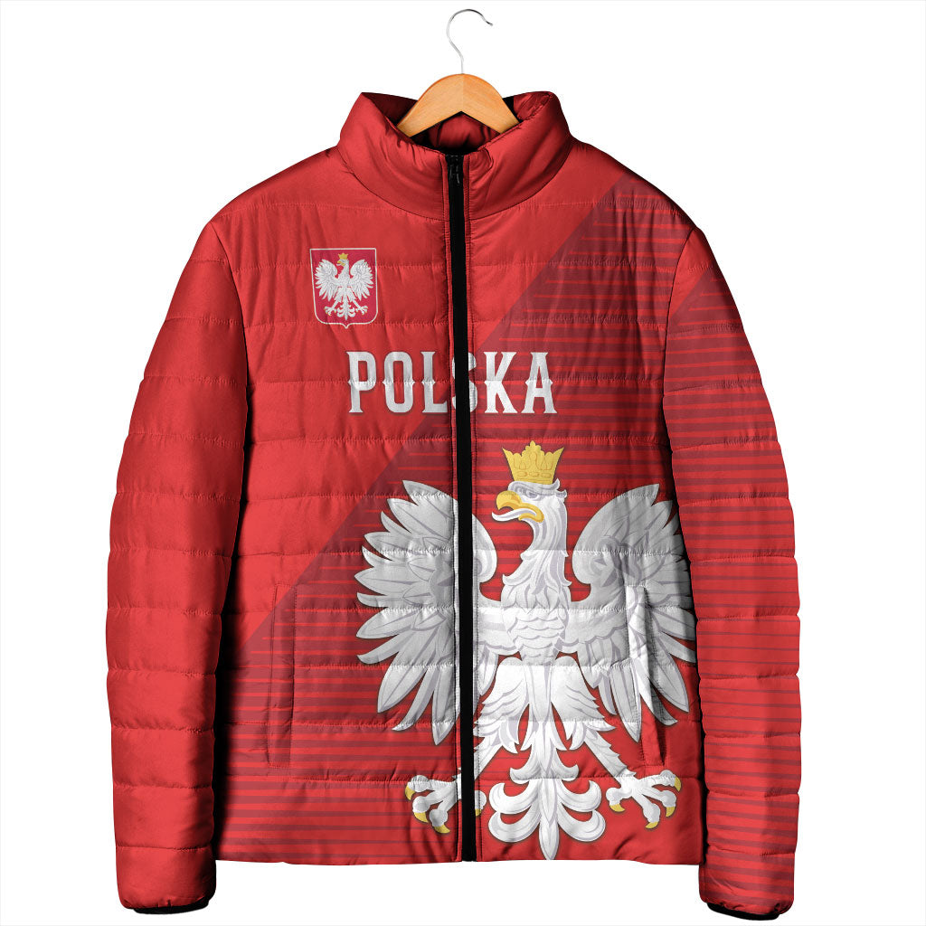Custom Poland Football Padded Jacket Go Bialo-Czerwoni Champions Red