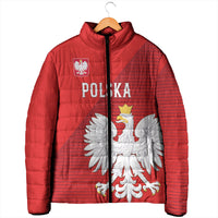 Custom Poland Football Padded Jacket Go Bialo-Czerwoni Champions Red