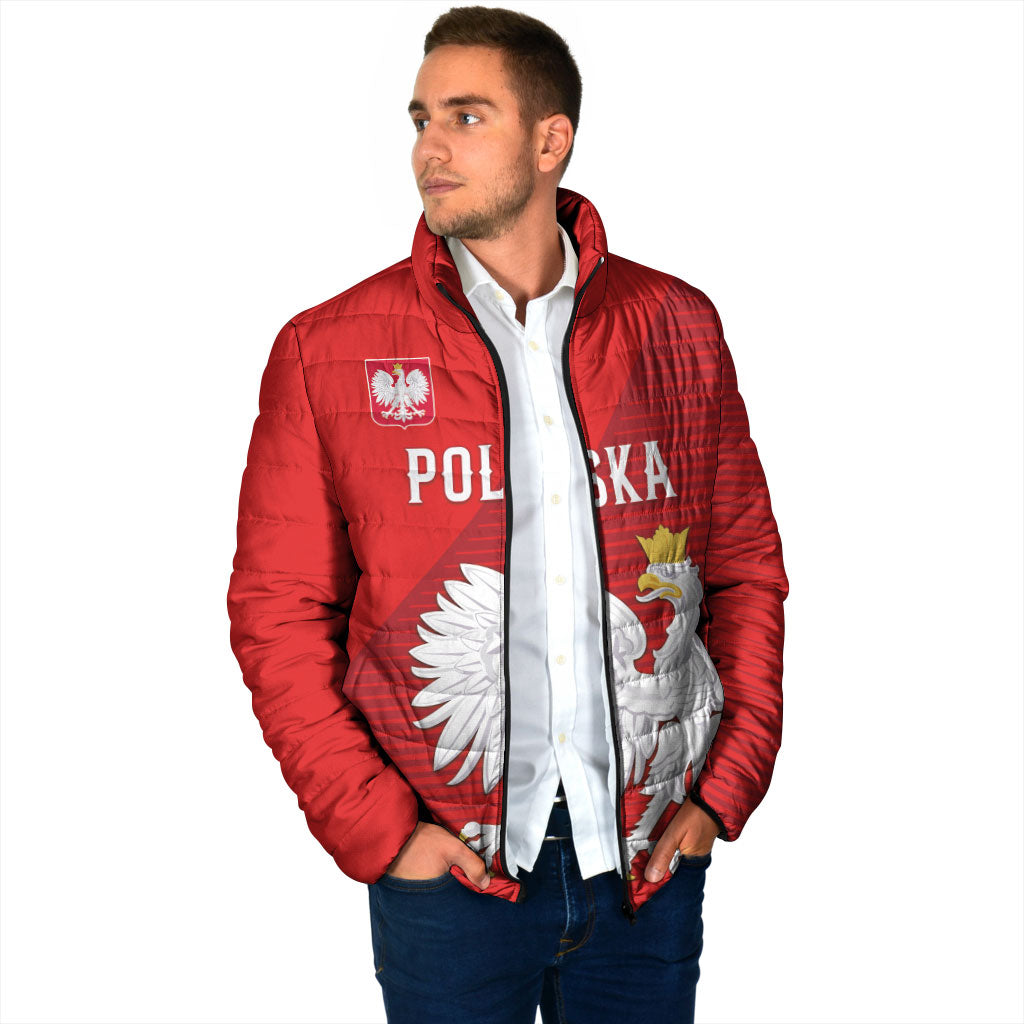Custom Poland Football Padded Jacket Go Bialo-Czerwoni Champions Red