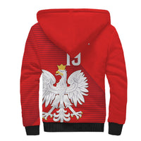 Custom Poland Football Sherpa Hoodie Go Bialo-Czerwoni Champions Red