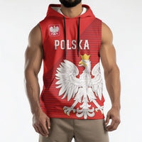 Custom Poland Football Sleeveless Hoodie Go Bialo-Czerwoni Champions Red