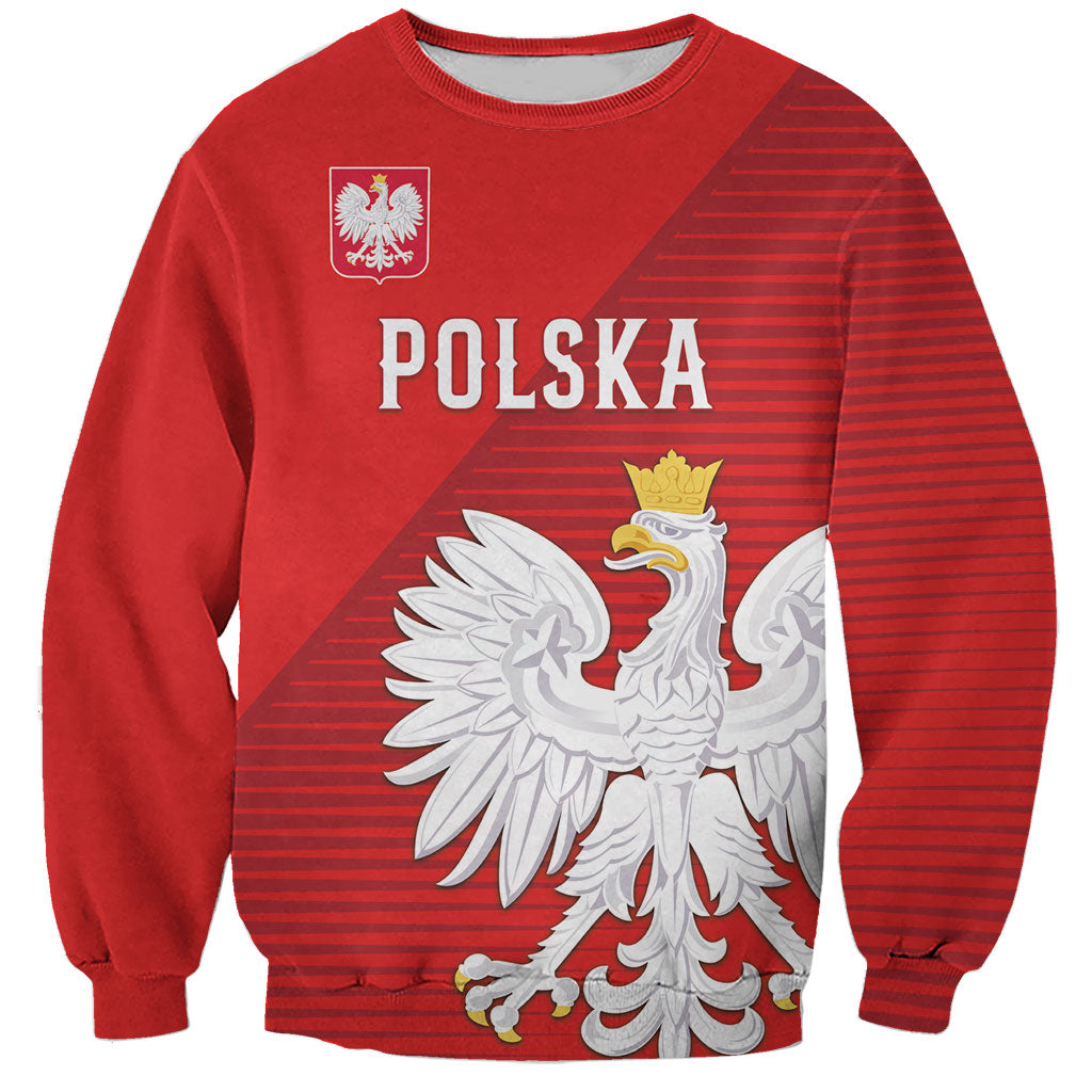 Custom Poland Football Sweatshirt Go Bialo-Czerwoni Champions Red