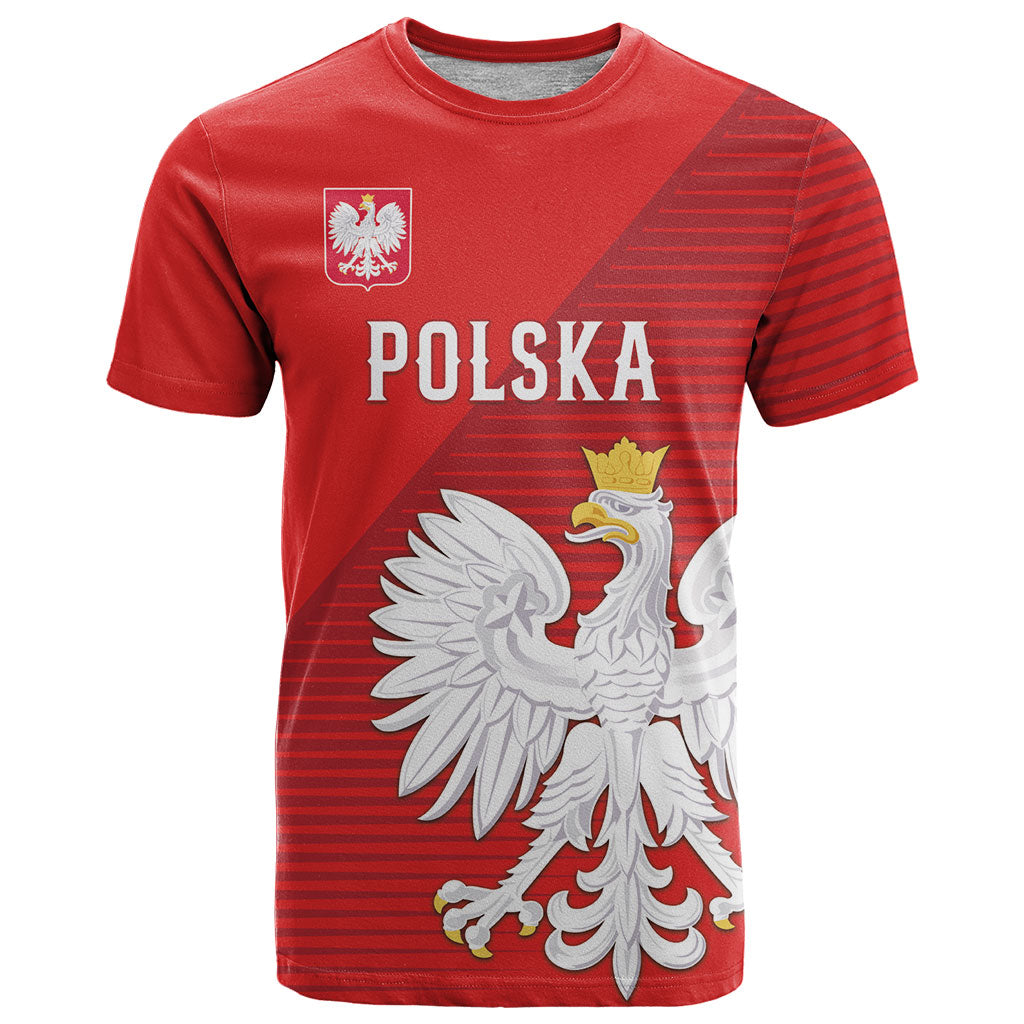 Custom Poland Football T Shirt Go Bialo-Czerwoni Champions Red