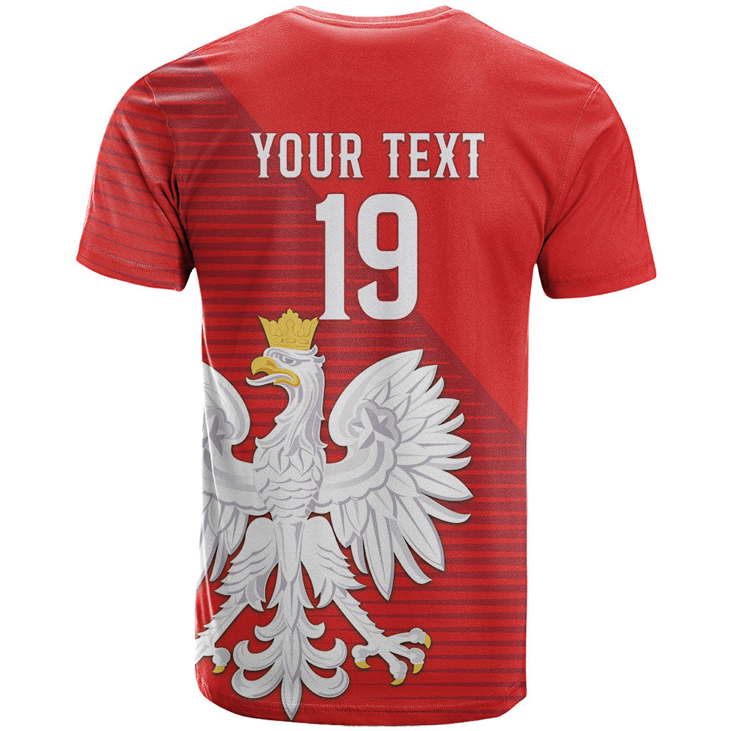 Custom Poland Football T Shirt Go Bialo-Czerwoni Champions Red