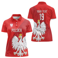 Custom Poland Football Women Polo Shirt Go Bialo-Czerwoni Champions Red