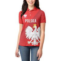 Custom Poland Football Women Polo Shirt Go Bialo-Czerwoni Champions Red