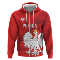 Custom Poland Football Zip Hoodie Go Bialo-Czerwoni Champions Red