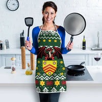 Glamorgan Wales Christmas Apron Cymru Dragon And Daffodil - Wonder Print Shop