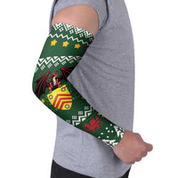 Glamorgan Wales Christmas Arm Sleeves Cymru Dragon And Daffodil - Wonder Print Shop