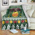 Glamorgan Wales Christmas Blanket Cymru Dragon And Daffodil - Wonder Print Shop