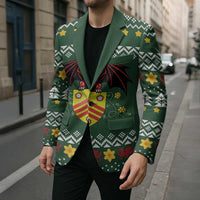 Glamorgan Wales Christmas Blazer Cymru Dragon And Daffodil - Wonder Print Shop