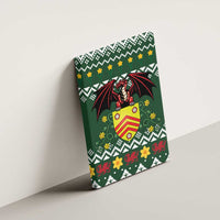 Glamorgan Wales Christmas Canvas Wall Art Cymru Dragon And Daffodil - Wonder Print Shop