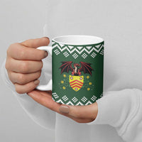 Glamorgan Wales Christmas Ceramic Mug Cymru Dragon And Daffodil - Wonder Print Shop