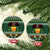 Glamorgan Wales Christmas Ceramic Ornament Cymru Dragon And Daffodil - Wonder Print Shop