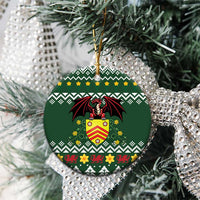 Glamorgan Wales Christmas Ceramic Ornament Cymru Dragon And Daffodil - Wonder Print Shop